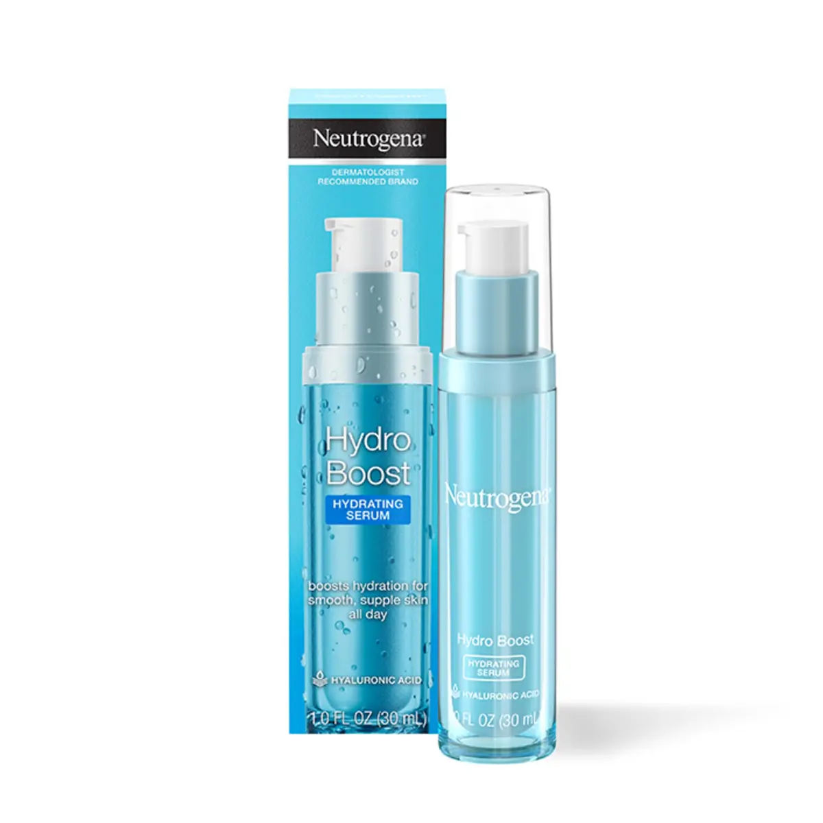 Neutrogena Hydro Boost Hydrating Serum with Hyaluronic Acid, 1 fl. oz | Instant hydration boost for dry, oily & combination skin - main product image