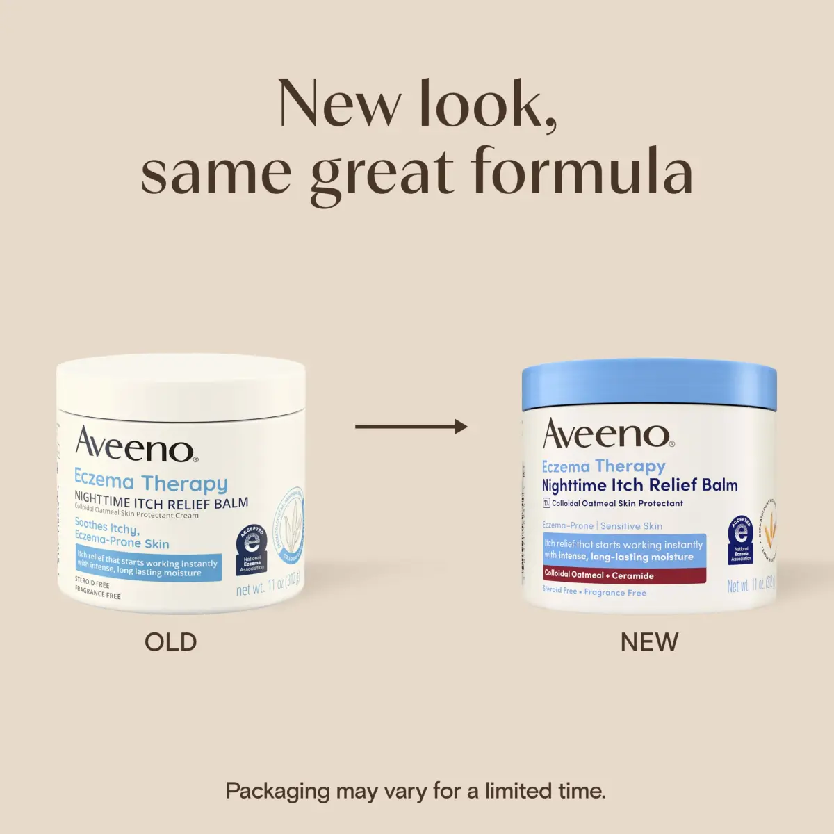 Aveeno Eczema Therapy Nighttime Itch Relief Body Balm 312g (11 Oz) | Soothes Itchy Skin & Restores Moisture Barrier - view 2