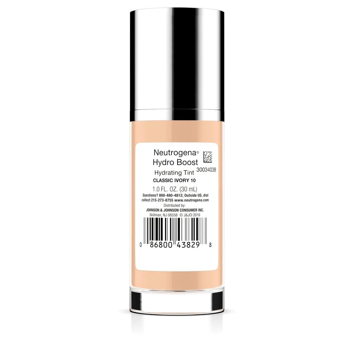 Neutrogena Hydro Boost Tint Foundation Makeup 10 Classic Ivory 1.0 fl oz | Hydrating, Oil-Free, Sheer Coverage - view 8