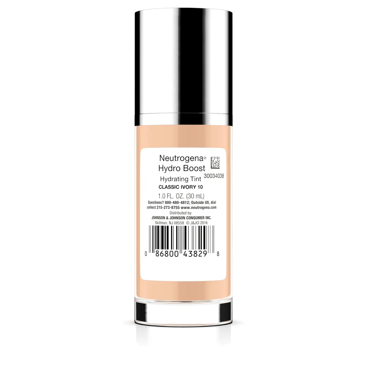 Neutrogena Hydro Boost Tint Foundation Makeup 10 Classic Ivory 1.0 fl oz | Hydrating, Oil-Free, Sheer Coverage - view 9