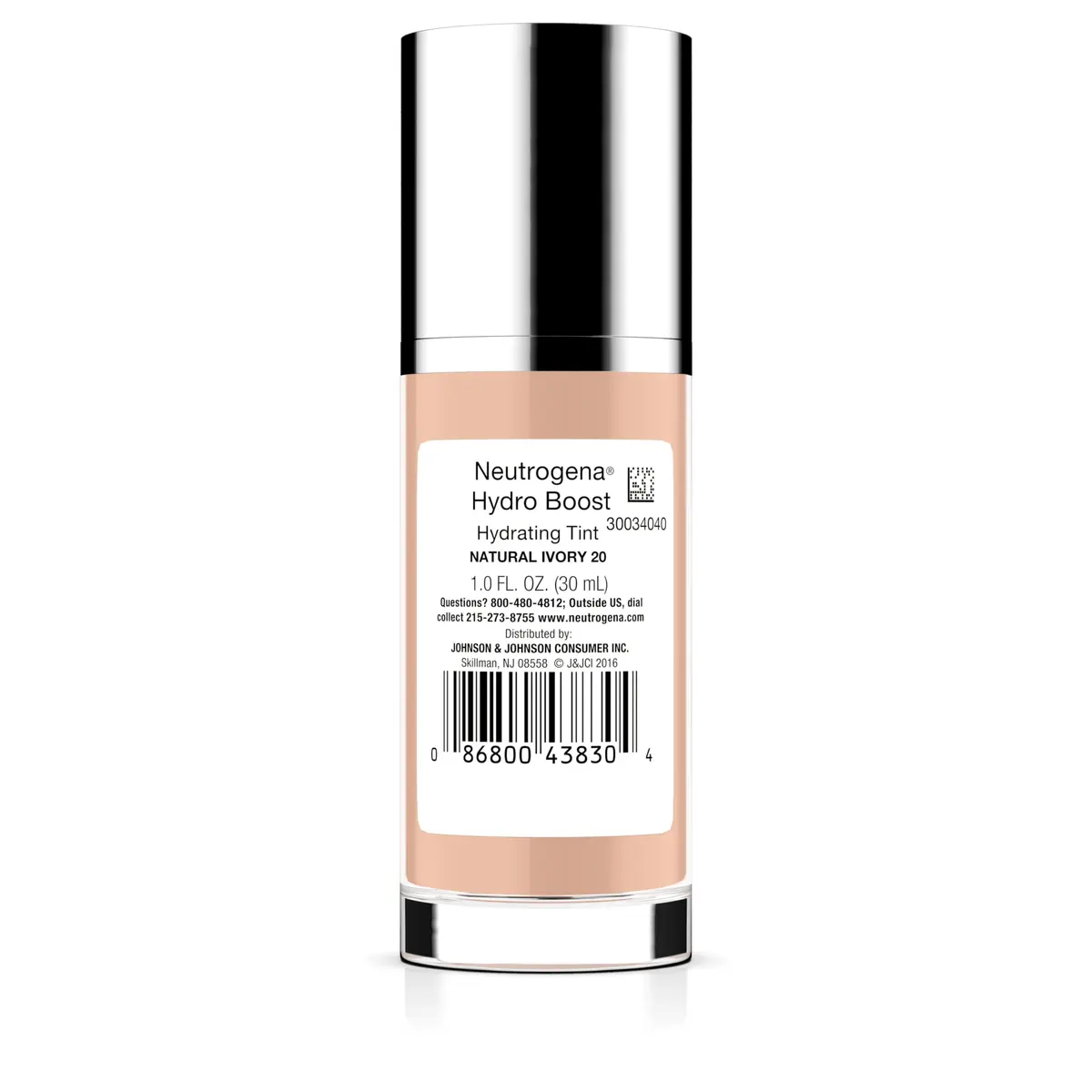 Neutrogena Hydro Boost Tint Foundation Makeup 20 Natural Ivory | Hydrating, Lightweight, Hydrates Skin 24H - view 8