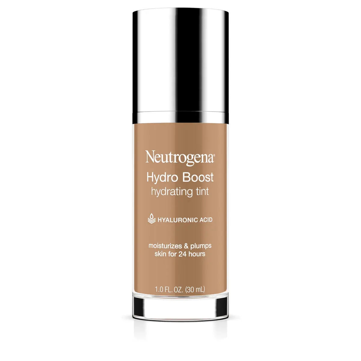 Neutrogena Hydro Boost Tint Foundation Makeup, 105 Caramel, 1.0 fl oz | Hydrating, Oil-Free for Dry Skin - main product image