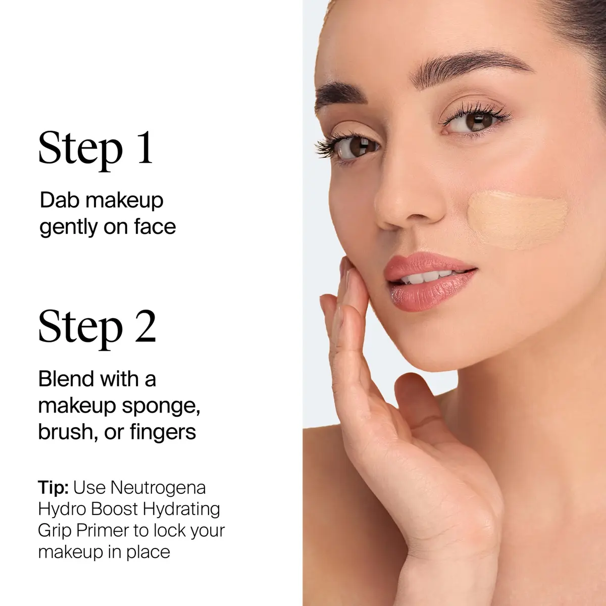 Neutrogena Hydro Boost Tint Foundation Makeup, 105 Caramel, 1.0 fl oz | Hydrating, Oil-Free for Dry Skin - view 5