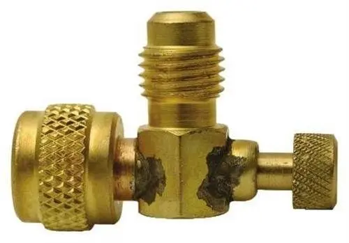 C&D Valve CD5050 Flow-Control Valve for 1/4" Flare Access Fitting | Brass Globe Valve - main product image