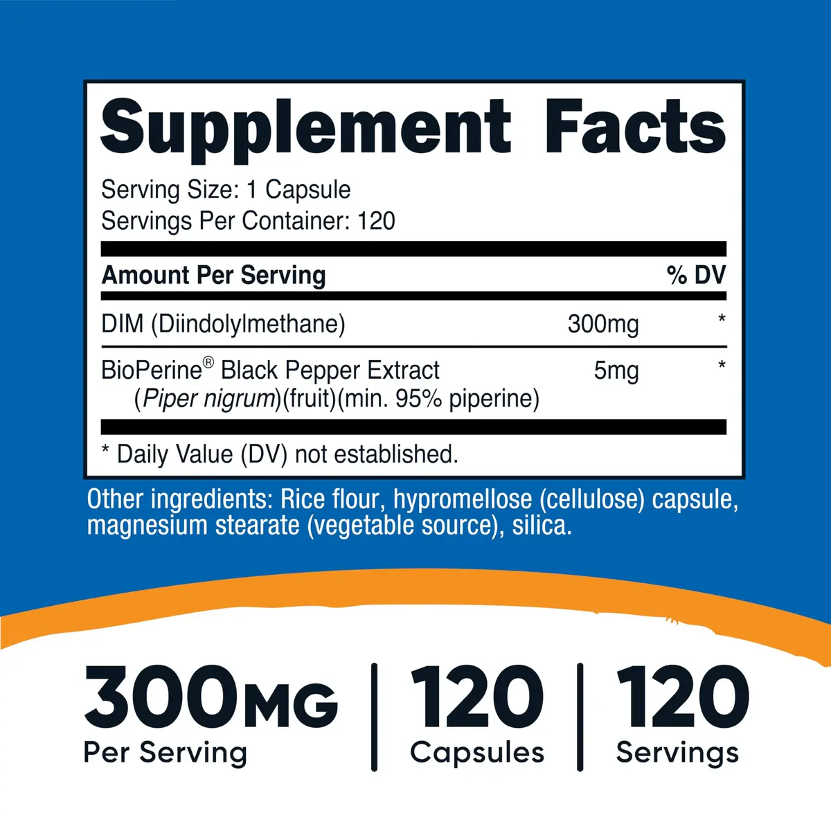 Nutricost DIM Plus BioPerine 300mg | Vegetarian Capsules for Men & Women - view 2