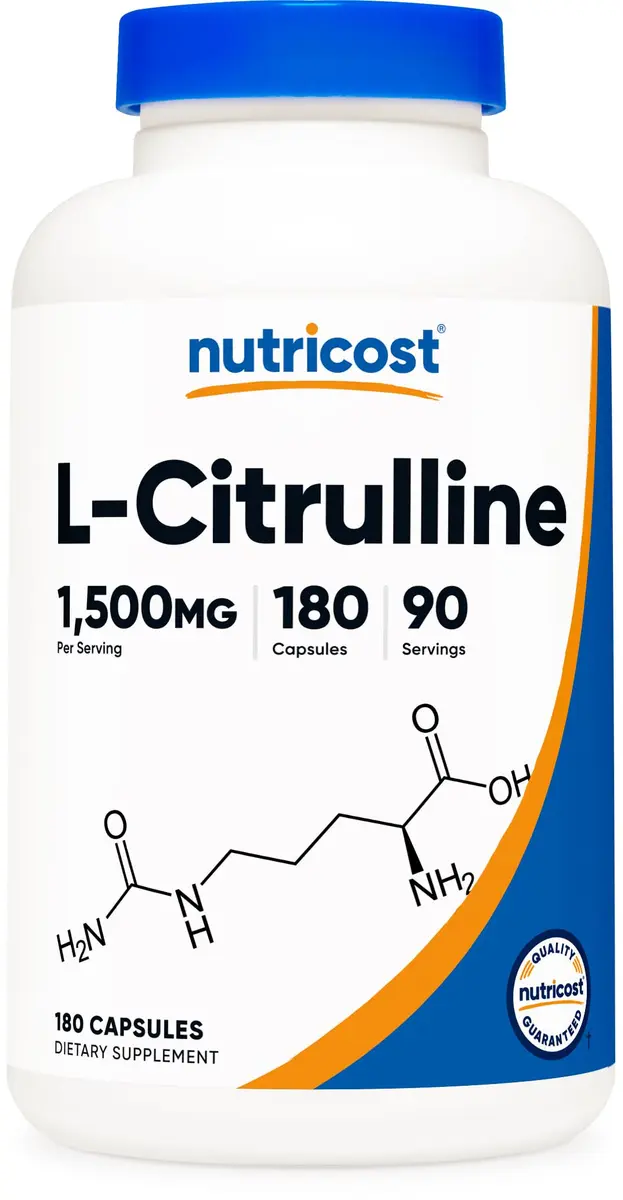 Nutricost L-Citrulline 1500mg | Gluten Free, GMO-Free Capsules for Athletes & Gym-Goers - main product image