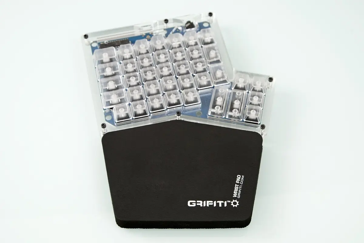 GRIFITI Fat Wrist Pad Ergodox 2 Piece Set 6.5" x 4.2" x 0.75" | Ergonomic Support for Gaming & Office Use - view 8