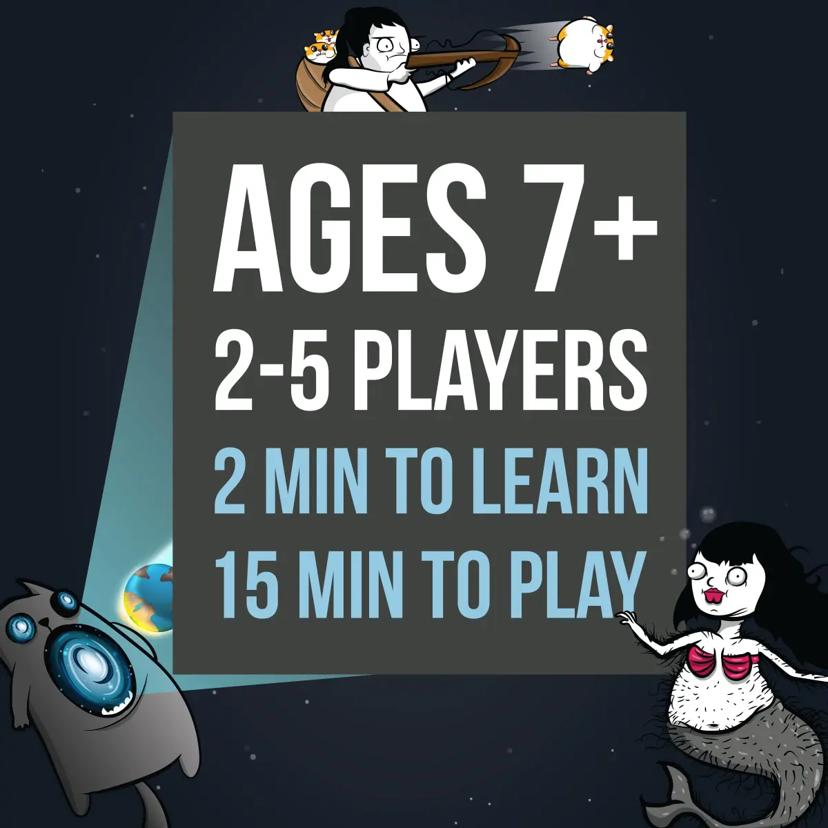 Exploding Kittens Imploding Kittens Expansion Set 20 Cards | Adds New Cards & Mechanics for 6 Players - view 2