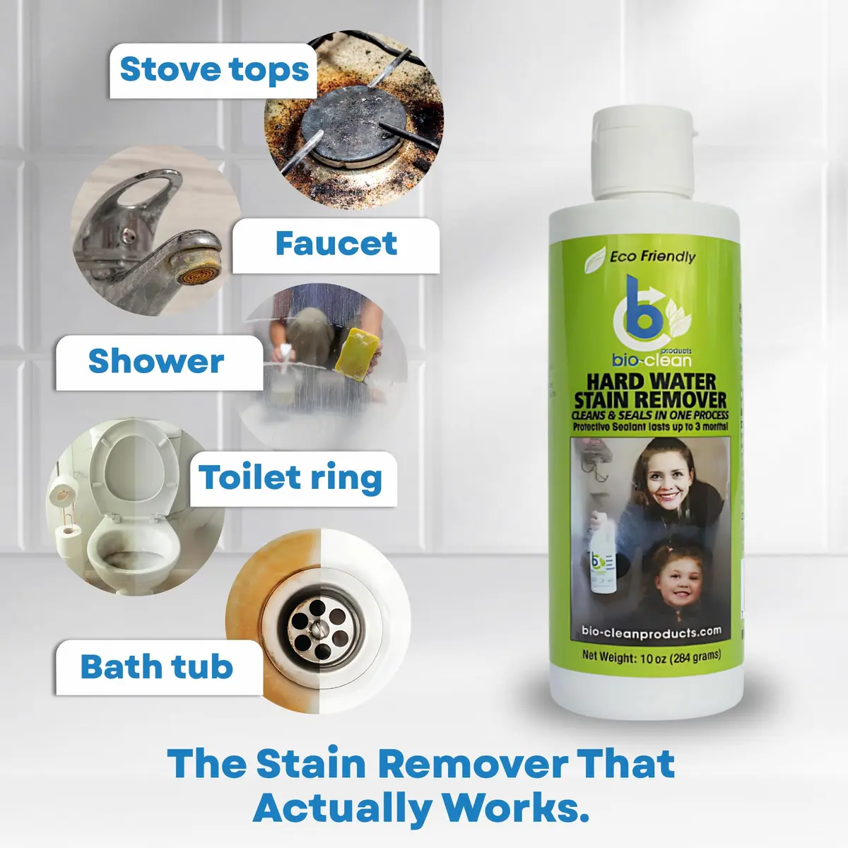 Bio-Clean Products WSR10 Hard Water Stain Remover 10oz | Eco-Friendly, Biodegradable - view 4