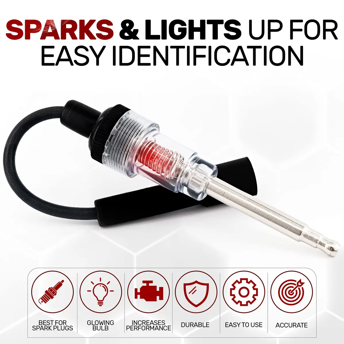 RamPro Inline Spark Tester for 6-12 Volt Engines | Automotive, Car, Lawnmower, Small & Big Internal/External Engine Diagnostic Tool - view 3