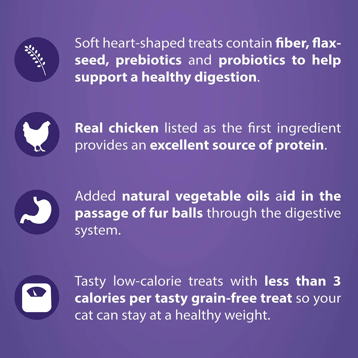 Get Naked Furball Relief Soft Cat Treats Chicken Flavor 70.8g (2.5 Oz) | Grain-Free Probiotic Support - view 4