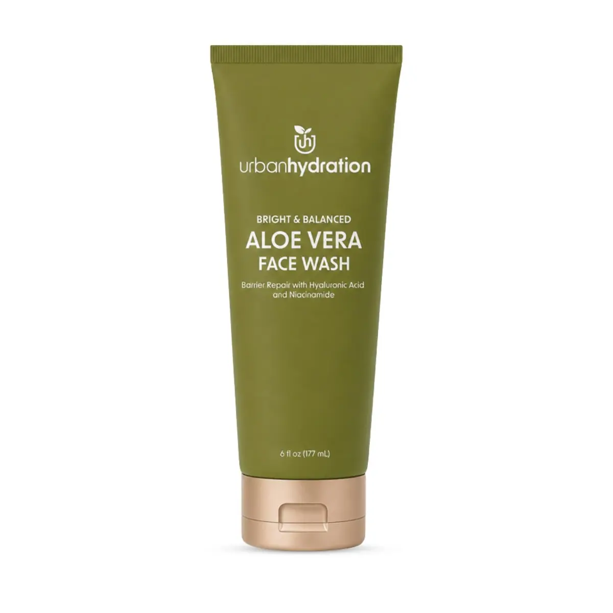 Urban Hydration Bright & Balanced Aloe Vera Leaf Face Wash - 6 Fl Oz | Gentle, Hydrates, Detoxes, Helps with Acne, Suitable for All Skin Types - main product image