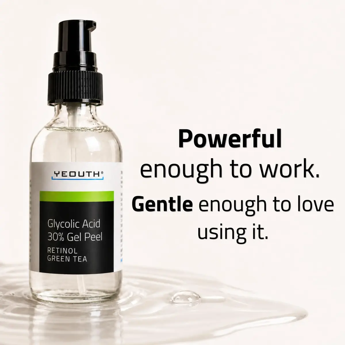 YEOUTH Glycolic Acid Face Peel 30% with Retinol & Green Tea 1oz | Brightening & Exfoliating - view 2