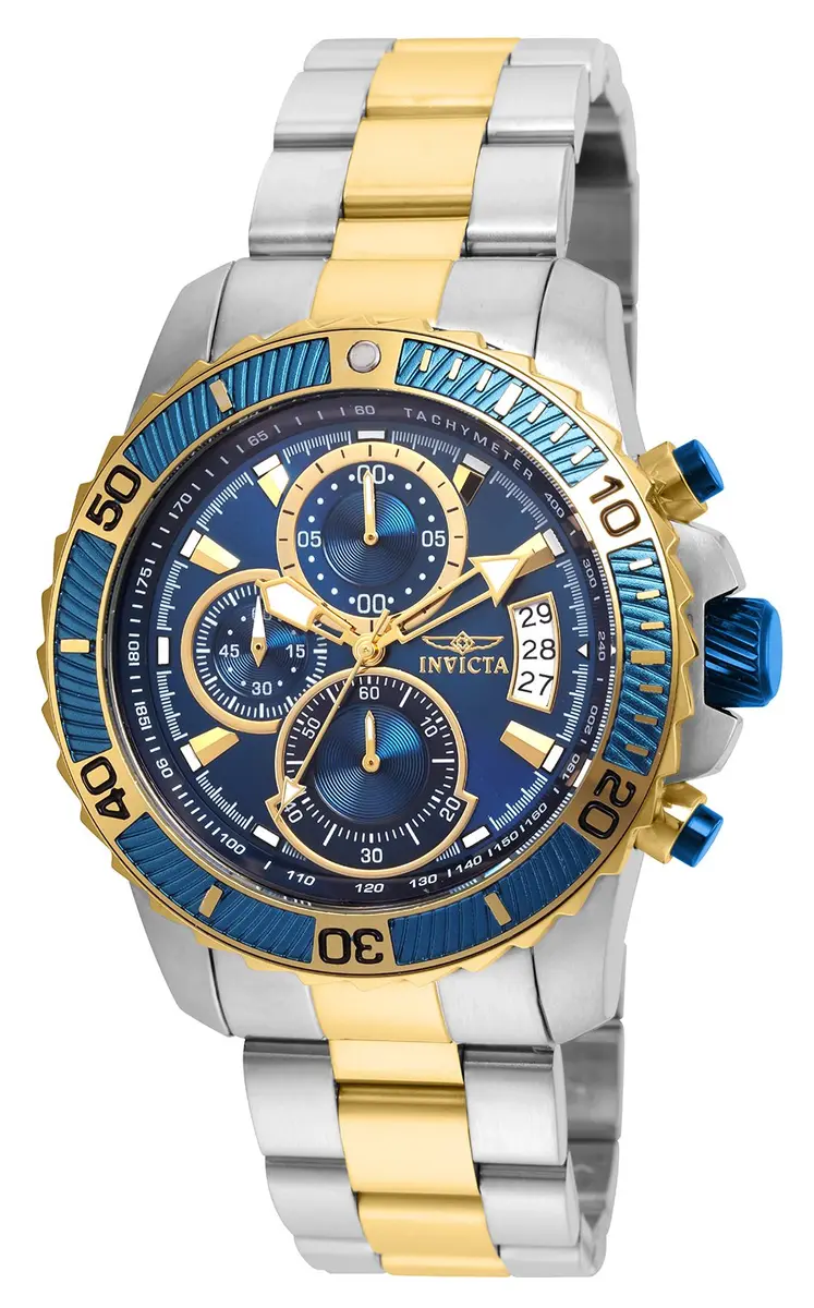 Invicta Men's 22415 Pro Diver Analog Quartz Watch 45mm | Two Tone, Water Resistant - main product image