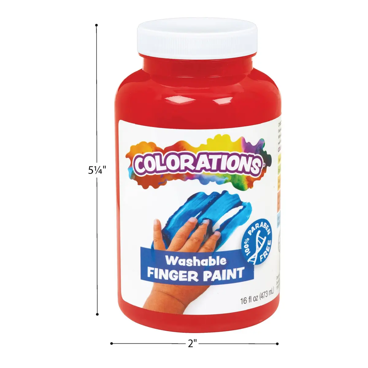 Colorations Washable Finger Paints, Brown, 16 fl oz | Non-Toxic, Paraben-Free, Made in USA - view 7