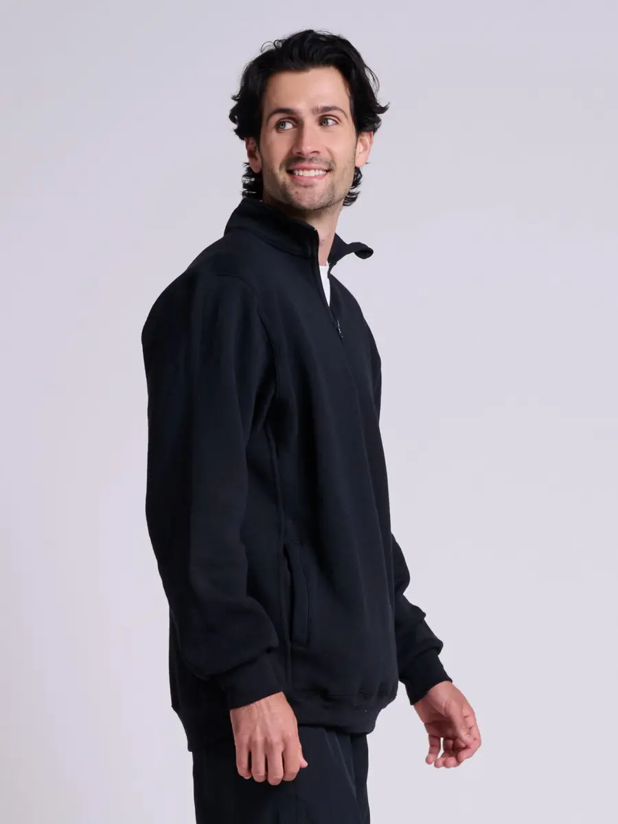 Russell Athletic Dri-Power Fleece 1/4 Zip Cadet, Black, XXX-Large | Moisture-Wicking, Stylish Cold-Weather Staple - view 3