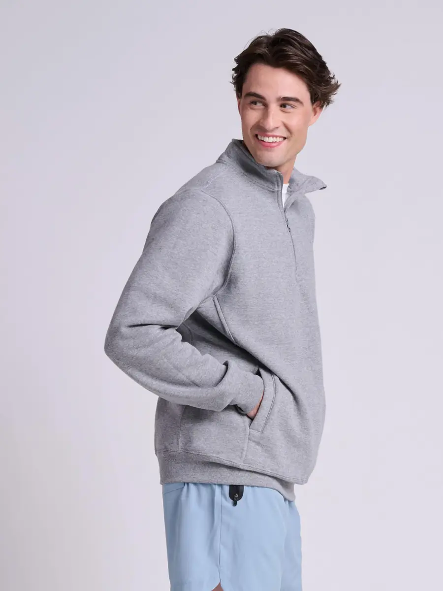 Russell Athletic Dri-Power Fleece 1/4 Zip Cadet Large | Moisture-Wicking, Stylish for Cold Weather - view 3