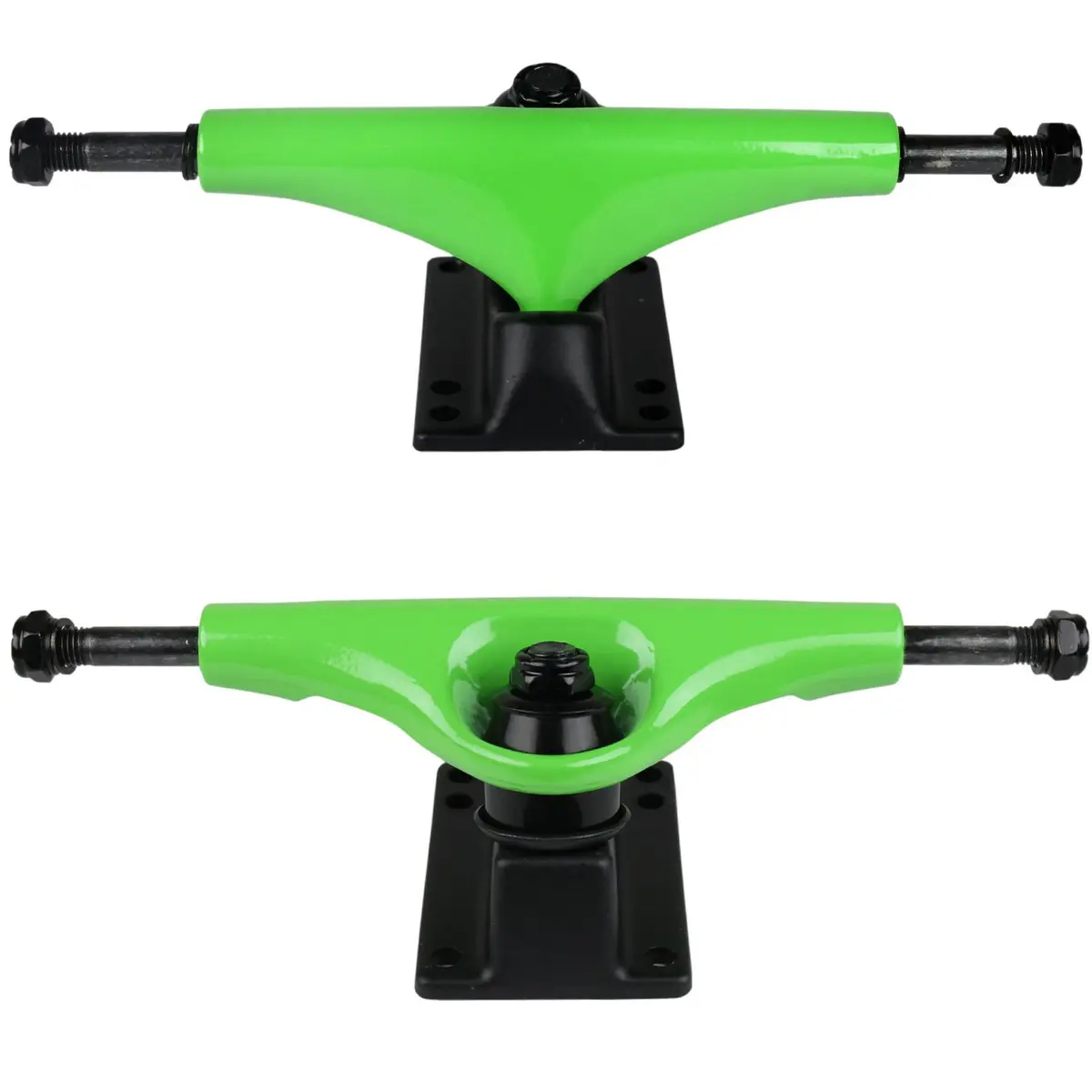 Havoc Skateboard Trucks, Green | Aluminum Alloy, 5.25 inch Hanger, 8.25 inch Axle, for 7.8-8.4 inch Boards - main product image