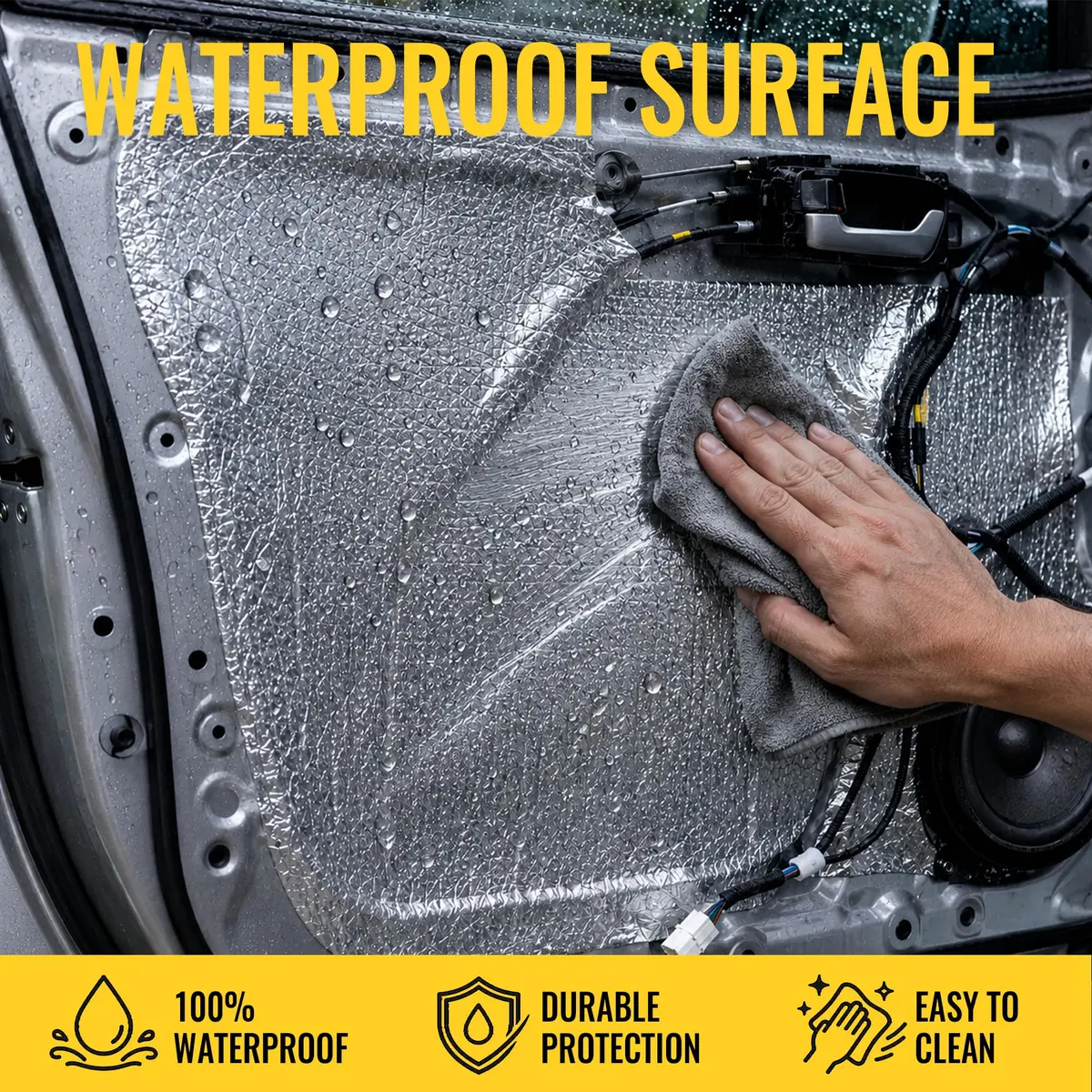 uxcell 10.8 Sqft Car Sound Deadening Mat Noise Insulation Dampening 394mil | Sound Proofing for Vehicles - view 5