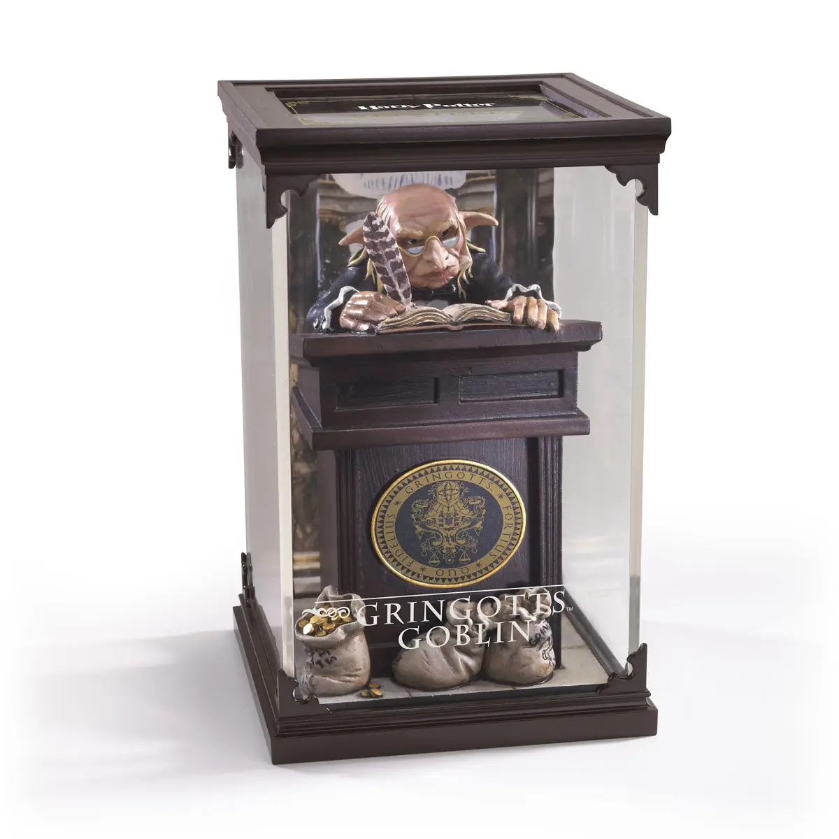 The Noble Collection Harry Potter Magical Creatures No.10 Gringotts Goblin 17.78cm (7in) Display Case | Officially Authorized Warner Brothers Collectible - view 4