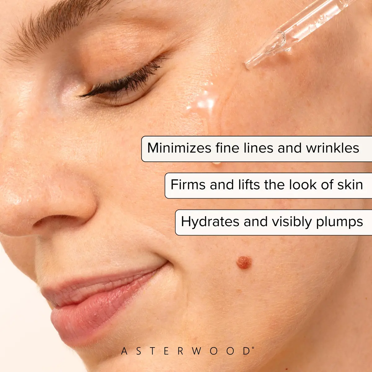 Asterwood Matrixyl 3000 & Argireline Peptide Serum with Hyaluronic Acid | Anti-Aging, 8 Fl Oz - view 2