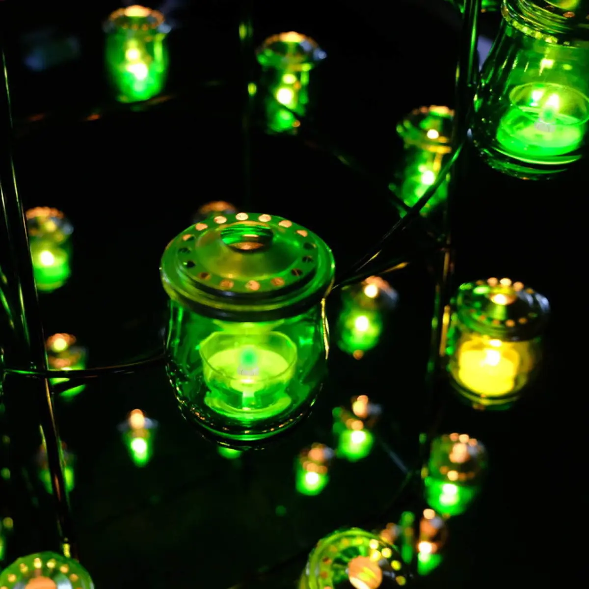 Neo LOONS Green Round LED Balloon Lights 100 Count | 24+ Hour Standby, 1.7cm Diameter - view 6