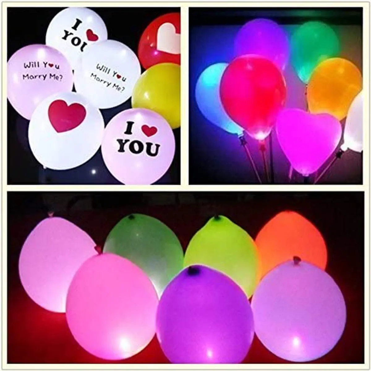 Neo LOONS Red Round LED Balloon Lights 100 Count (2.9 oz) | Long Standby Time for Paper Lanterns & Parties - view 7