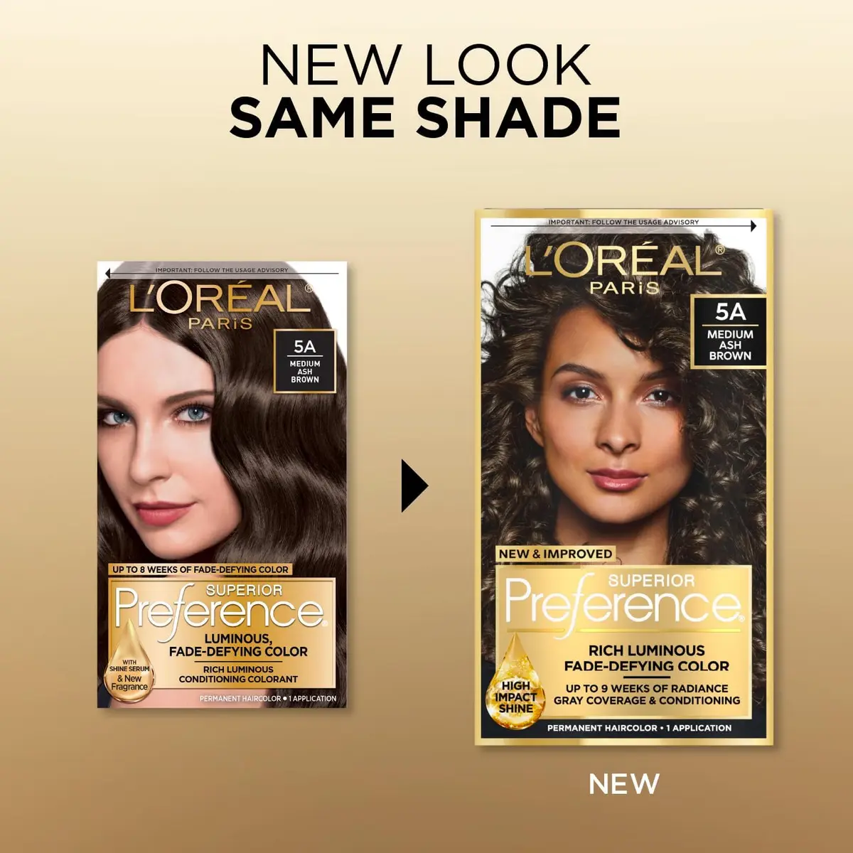 L'Oreal Superior Preference 5A Medium Ash Brown | Long-Lasting Ash Brown Hair Color Kit - view 4
