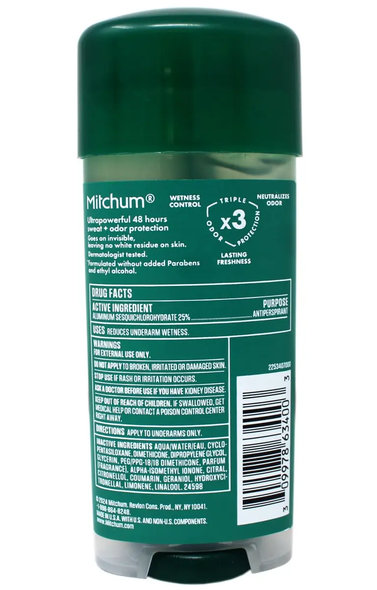 Mitchum Advanced Gel Anti-Perspirant & Deodorant, Mountain Air 3.4 oz (100 ml) | 12-Pack for All-Day Protection - view 4