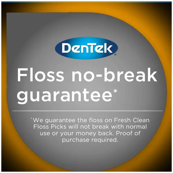DenTek Complete Clean Easy Reach Floss Picks, Mouthwash Blast Flavor, 75 ct. (Pack of 4) | Advanced Fluoride Coating - view 6