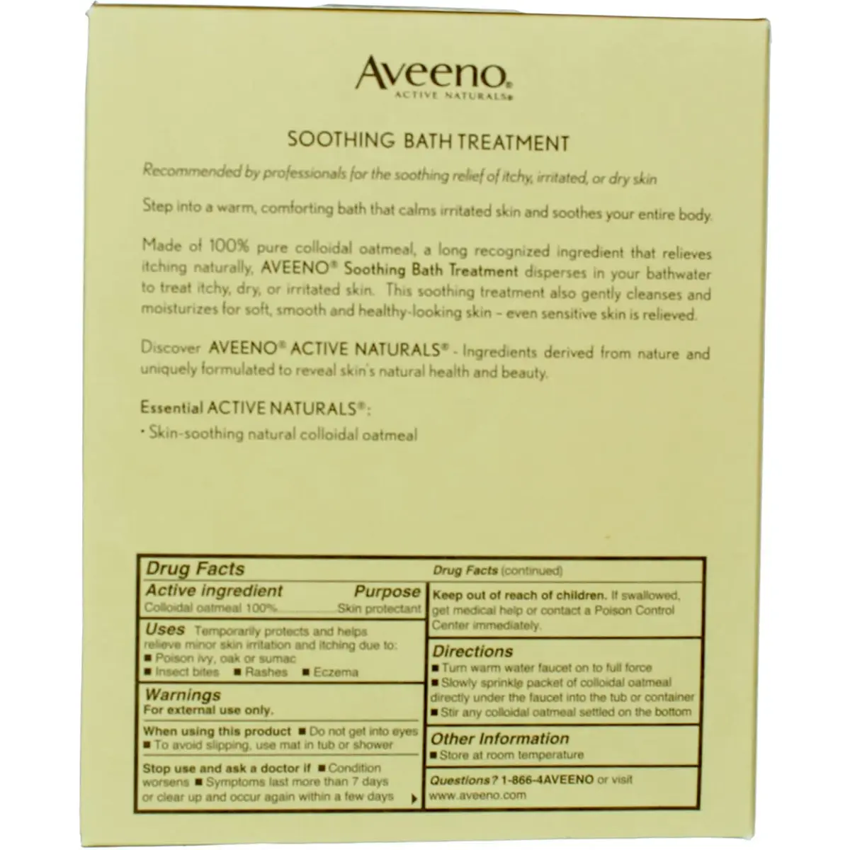 Aveeno Soothing Bath Treatment 24 oz (710 ml) | Colloidal Oatmeal for Itchy Skin Relief - view 3
