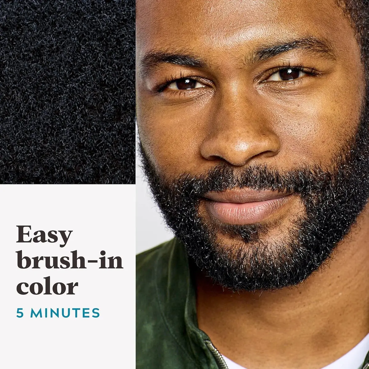Just for Men Color Gel Mustache, Beard & Sideburns 115 Jet Black | Permanent Hair Color for Men - view 5