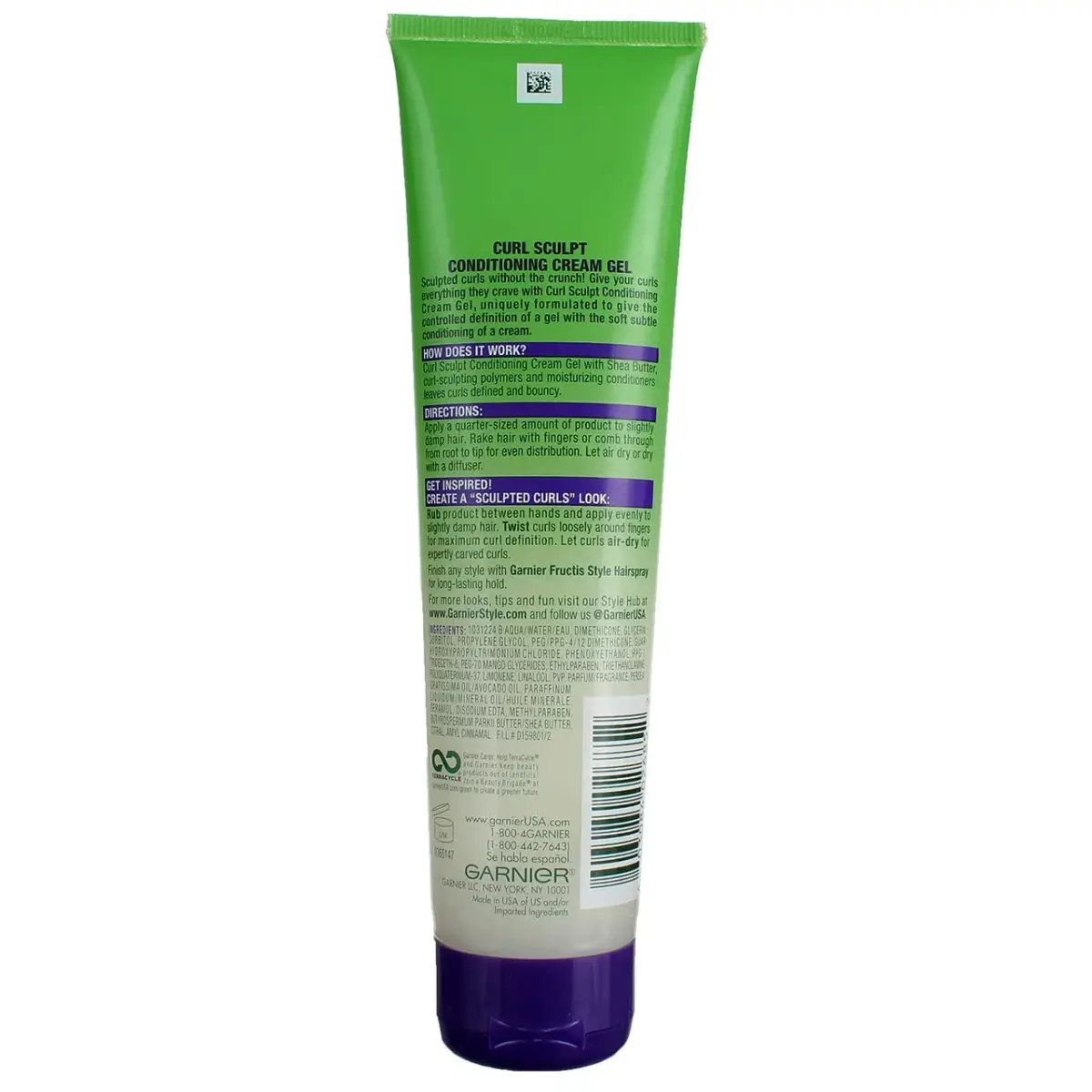 Garnier Fructis Curl Sculpt Conditioning Cream Gel 5 oz (150ml) Pack of 2 | Extra Strong Hold for Curly Hair - view 3