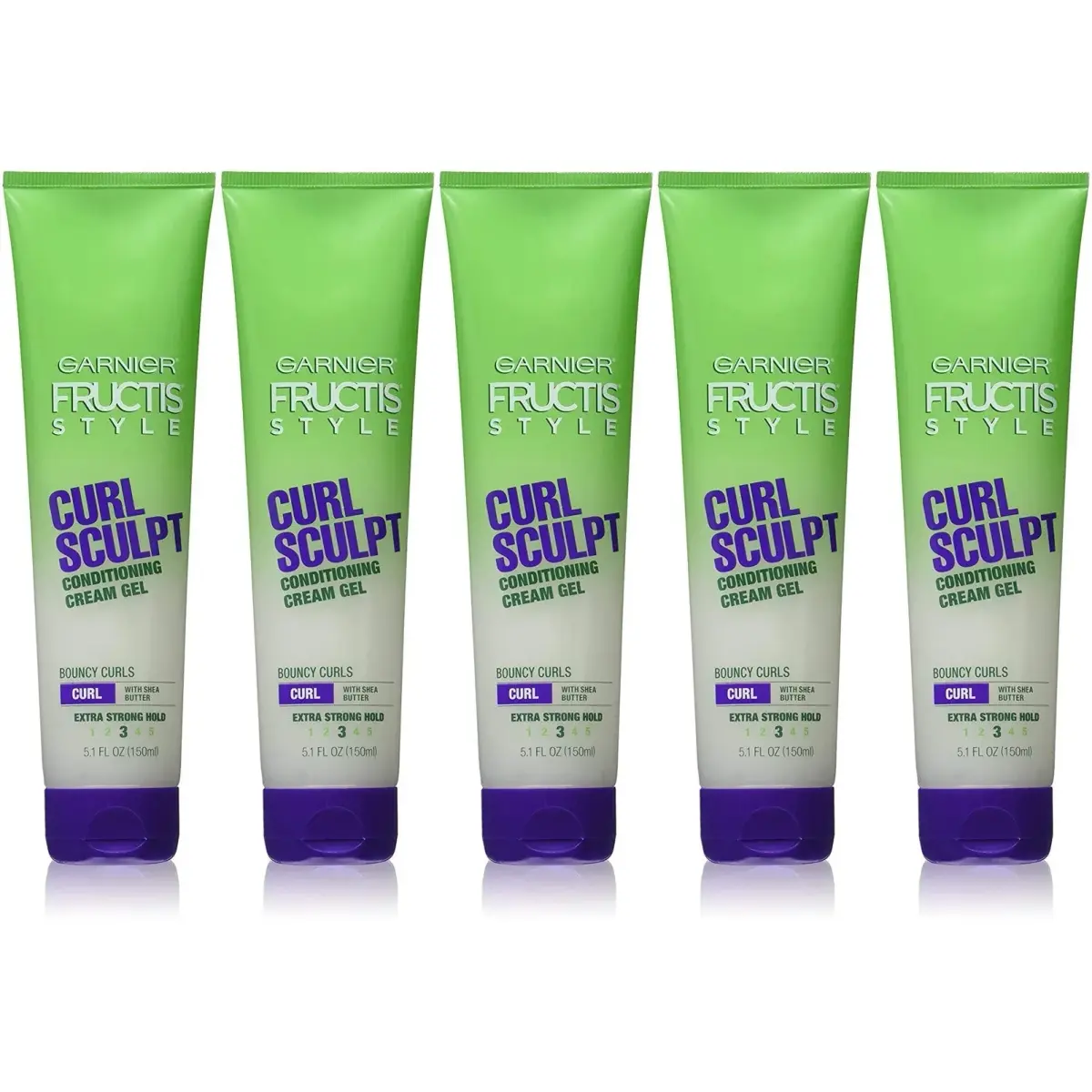 Garnier Fructis Style Curl Sculpt Conditioning Cream Gel 150ml (5 Fl Oz) | Strong Hold for Curly Hair - main product image