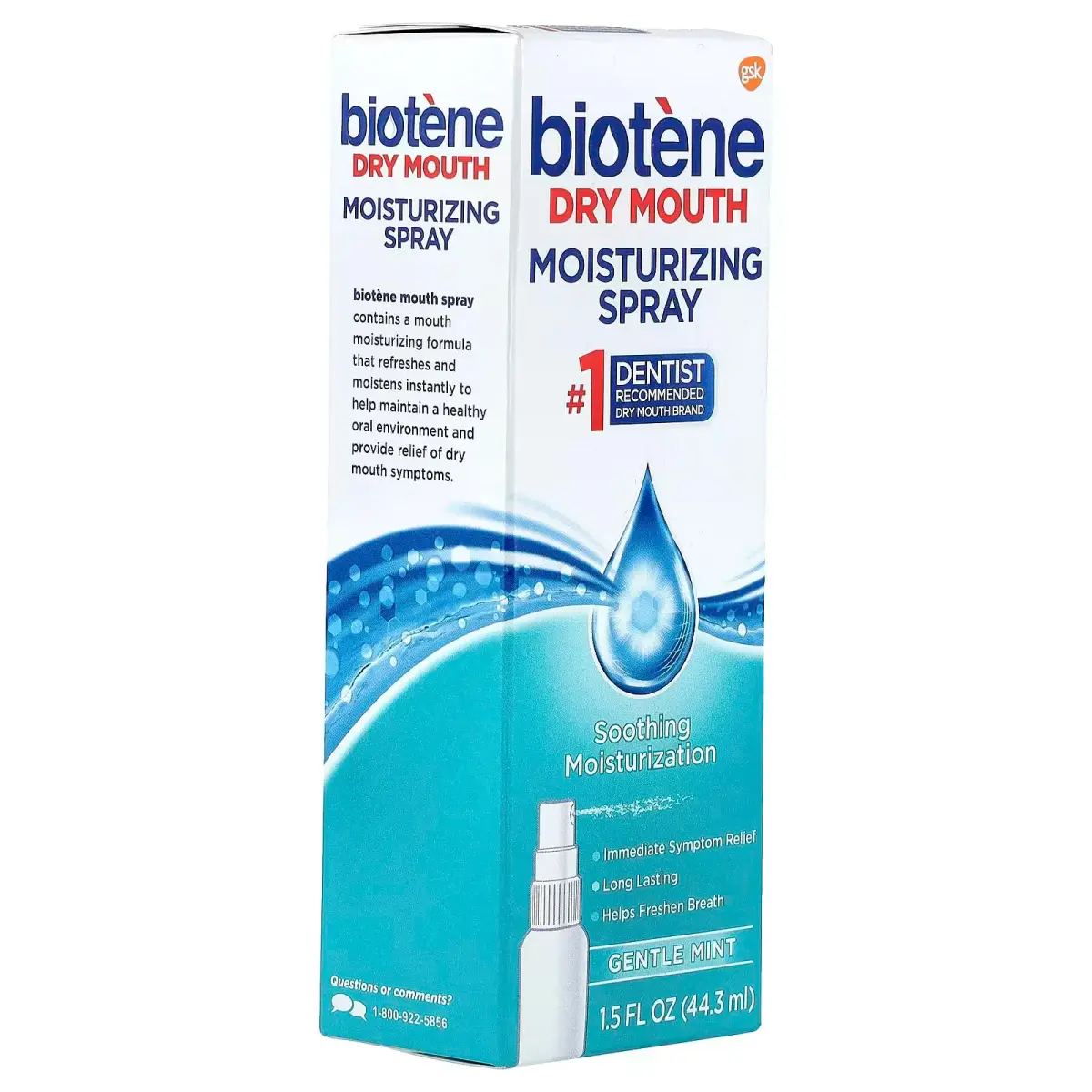 biotène Moisturizing Mouth Spray Gentle Mint 15ml (0.5 Fl Oz) | Dry Mouth Relief - view 4