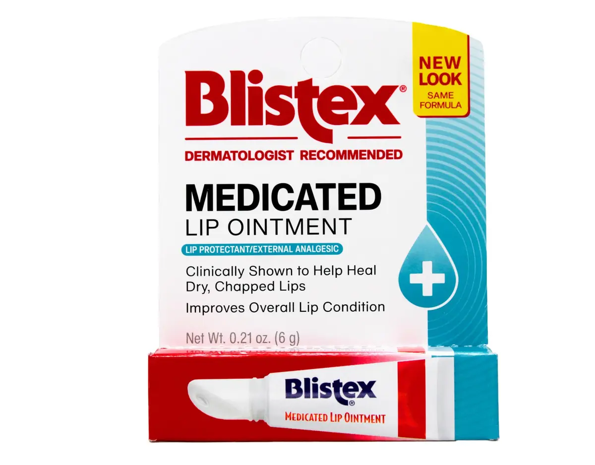 Blistex Medicated Lip Ointment 0.21 oz (Pack of 8) | Hydrates & Heals Dry Lips - main product image