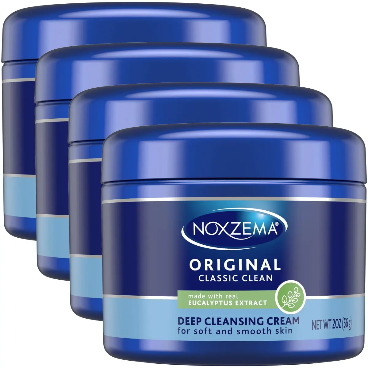 Noxzema Original Deep Cleansing Cream 2 oz (Pack of 4) | Dermatologist Tested for All Skin Types - main product image
