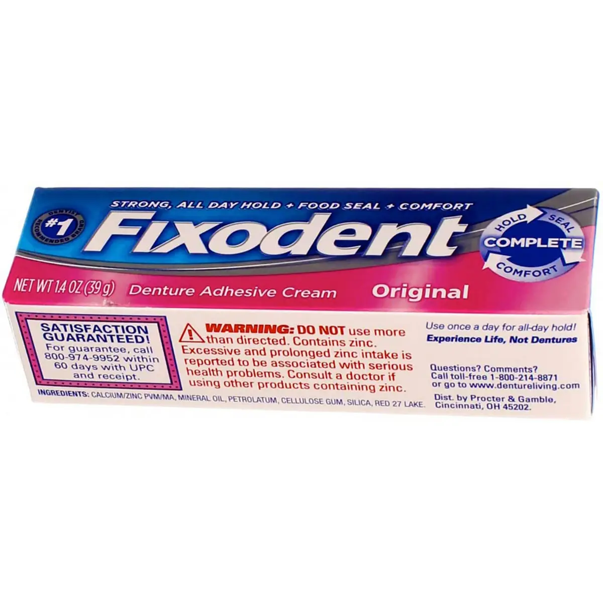 Fixodent Denture Adhesive Cream Original 1.40 oz (Pack of 2) | Dependable hold for daily denture wear - view 5