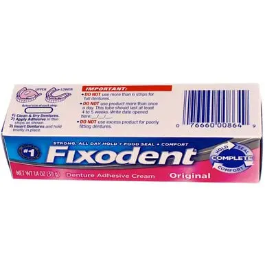 Fixodent Denture Adhesive Cream Original 1.40 oz (Pack of 2) | Dependable hold for daily denture wear - view 7