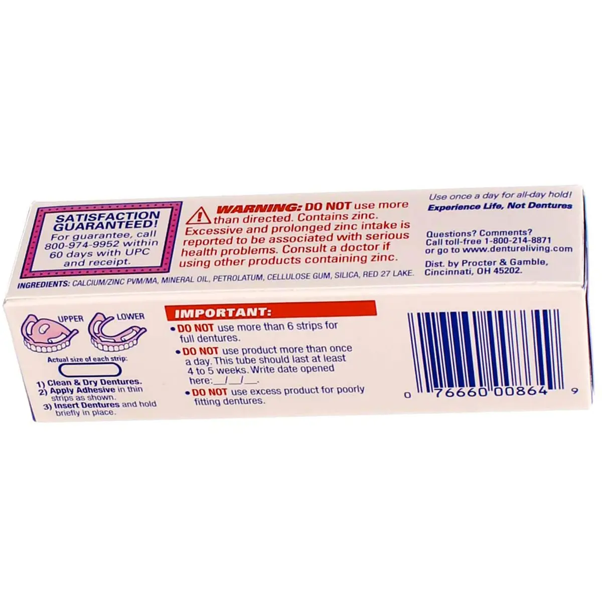 Fixodent Denture Adhesive Cream Original 1.40 oz (Pack of 2) | Dependable hold for daily denture wear - view 4