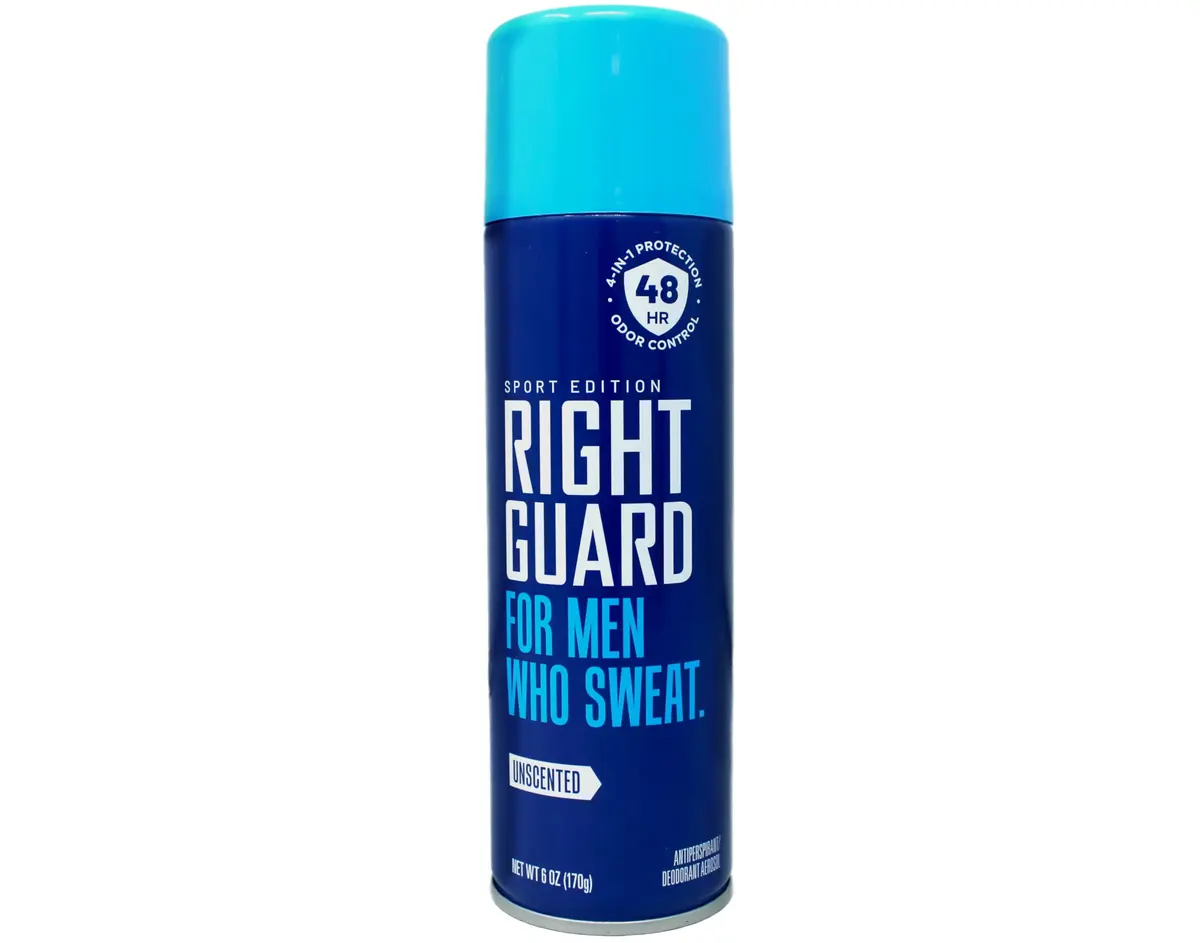 Right Guard Sport Unscented Antiperspirant Deodorant Spray 169ml (6 oz) | 24-Hour Sweat & Odor Protection - main product image