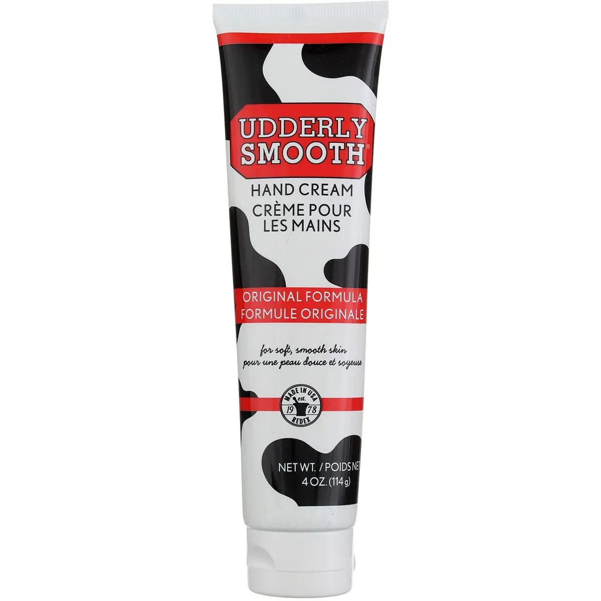 Udderly Smooth Hand Cream 4 oz (118ml) Pack of 4 | Moisturizes & Conditions Dry Skin - main product image