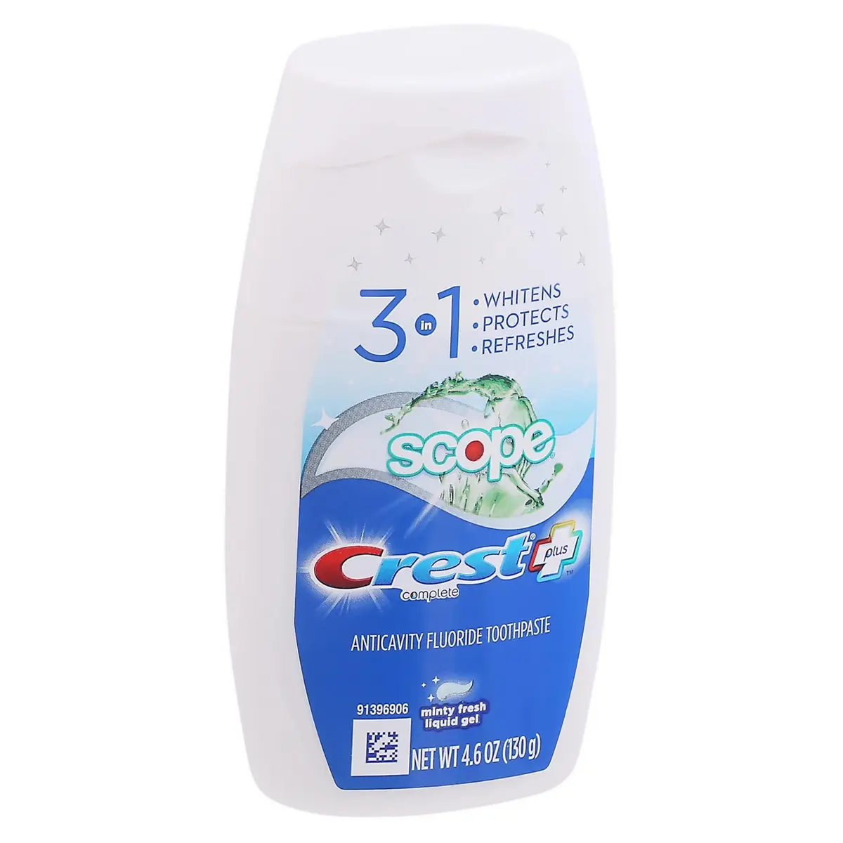 Crest Complete Tartar Control Whitening Toothpaste with Scope Mint Fresh Flavor 130g (4.6 oz) | Fluoride Cavity Protection - view 2