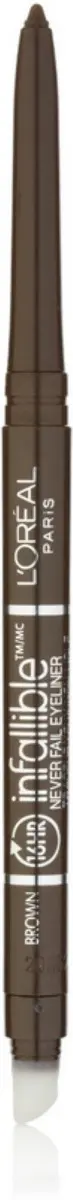 L'Oreal Paris Infallible Never Fail Eyeliner Pencil, Brown 531, 0.008 oz (3-Pack) | Hypoallergenic & Long-Lasting - main product image