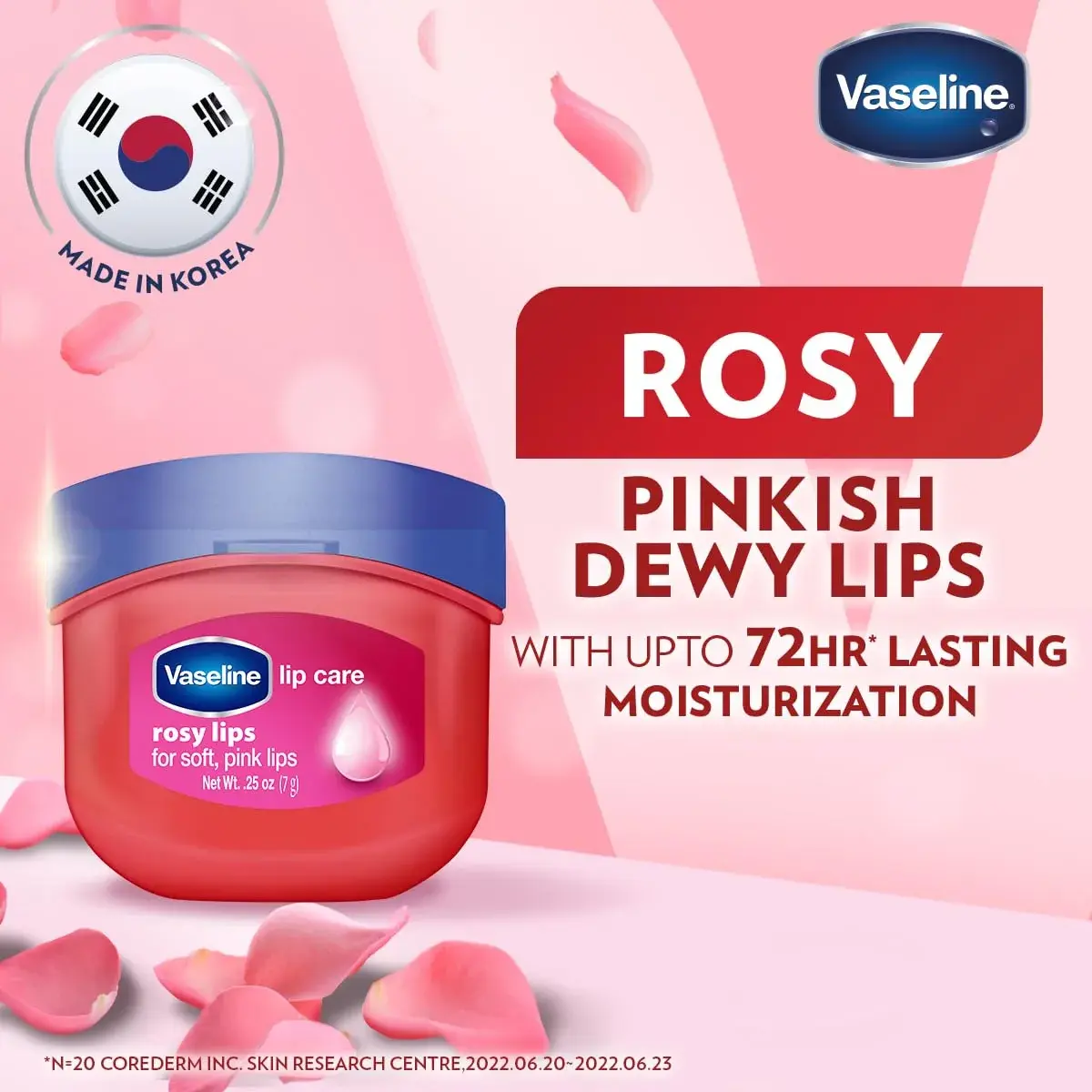 Vaseline Lip Therapy Rosy Lips 0.25 Ounce Single Tin | Healing Lip Balm for Dryness - view 4