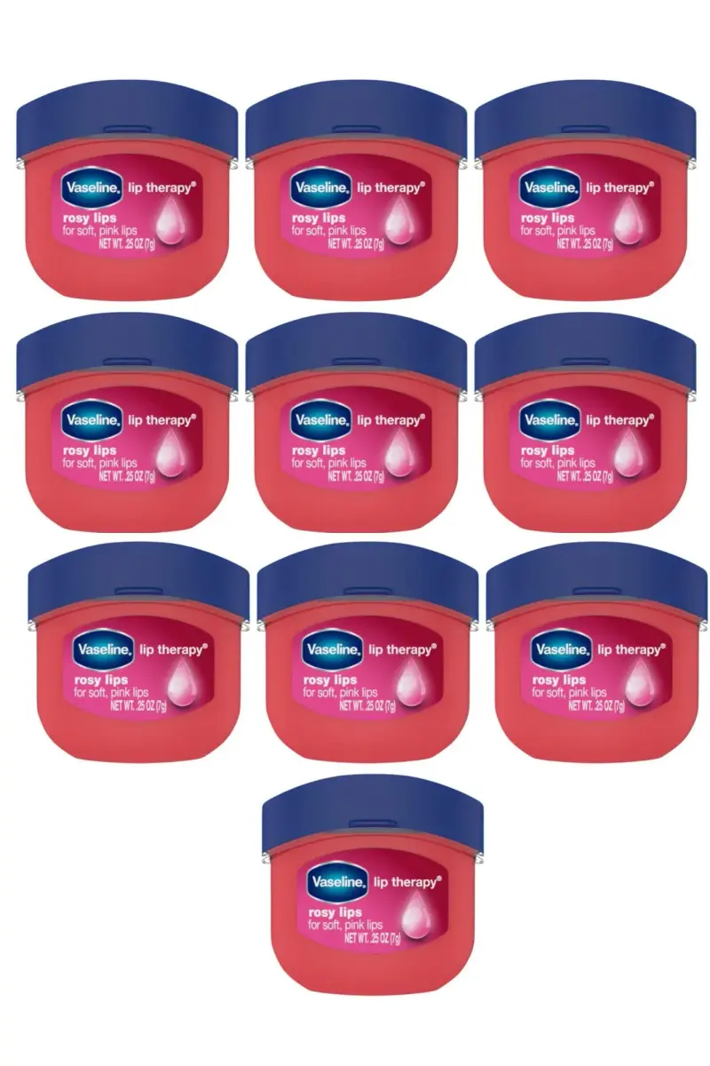 Vaseline Lip Therapy Rosy Lips 0.25 Ounce (Pack of 10) Balm for Dry Lips - main product image