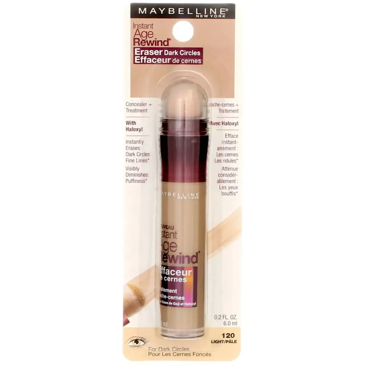 Maybelline Instant Age Rewind Eraser Foundation Light 0.20 Fl Oz (Pack of 6) SPF 20 - main product image