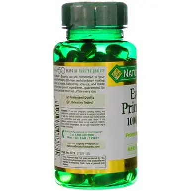 Nature's Bounty Primrose Oil 1000mg Herbal Supplement 60 Softgels (720 Count) | Promotes Women's Health - view 7