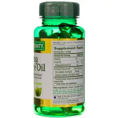 Nature's Bounty Primrose Oil 1000mg Herbal Supplement 60 Softgels (720 Count) | Promotes Women's Health - view 8