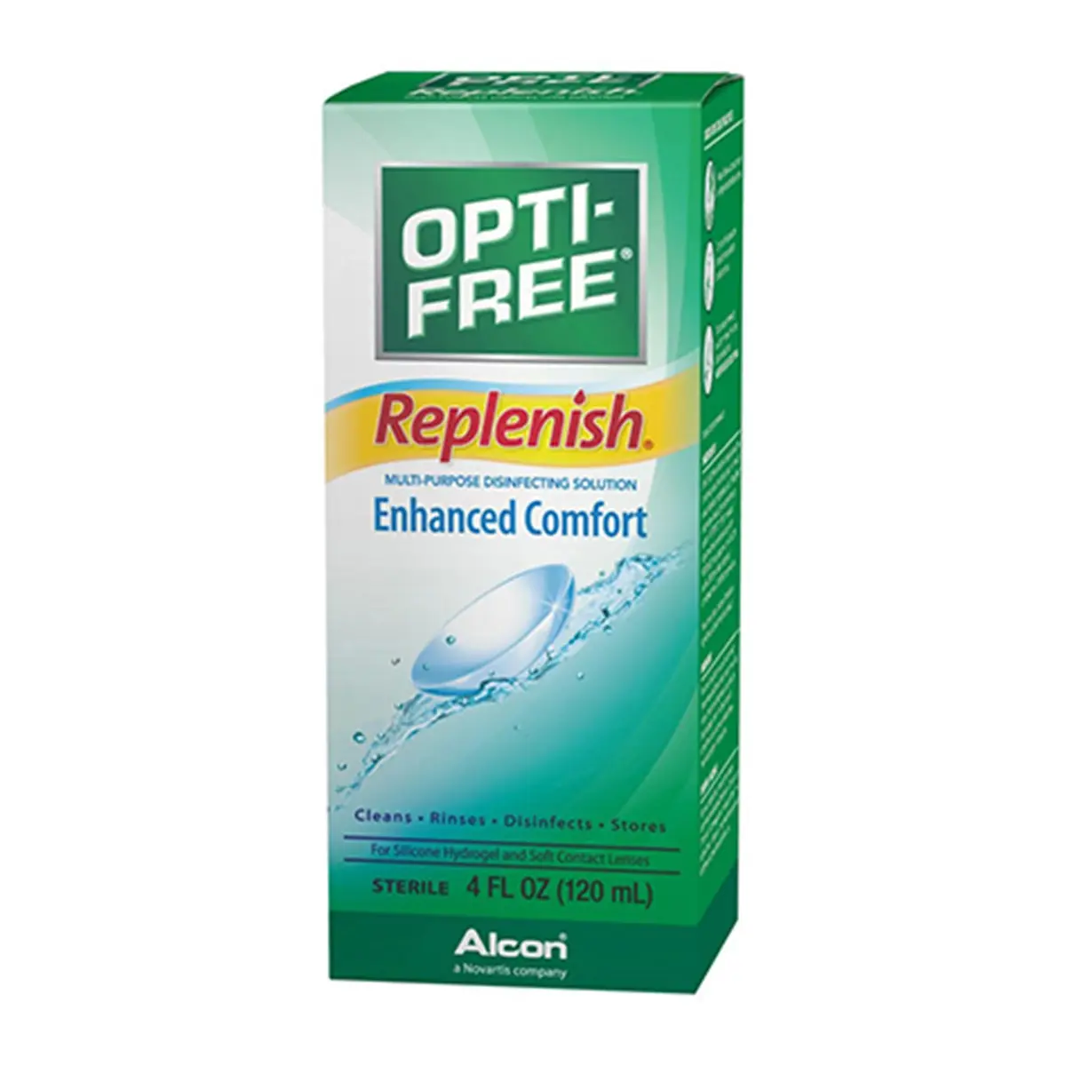 Opti-Free Replenish 4 Fl Oz Contact Lens Solution for Soft & Silicone Hydrogels | USA Import - main product image